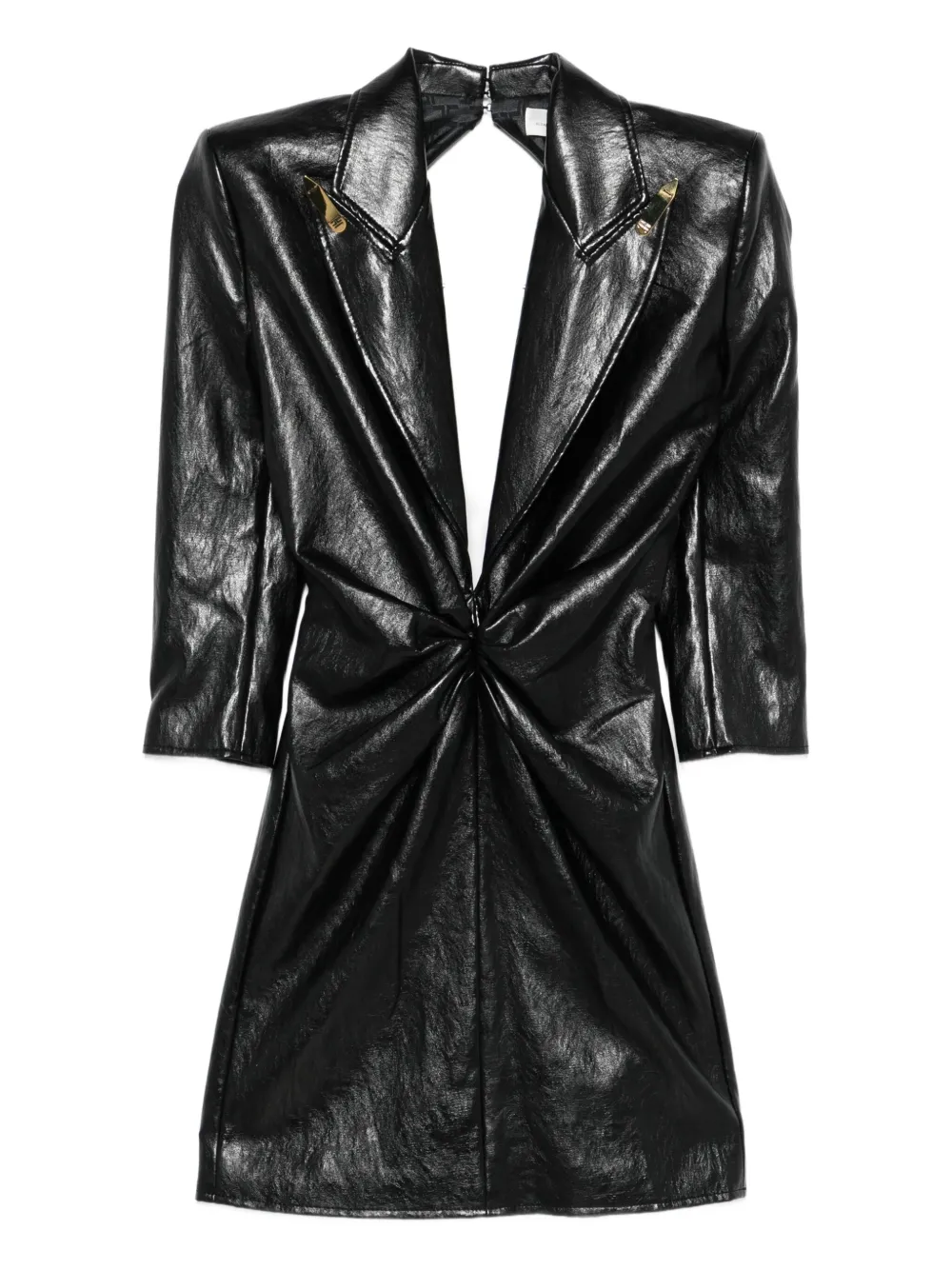 Elisabetta Franchi Mini-jurk met gedraaid detail Zwart