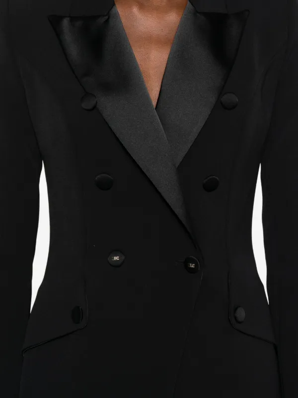 ELISABETTA FRANCHI ドレス　ブラック Elisabetta Franchi フローラル イブニングドレス | ブラック