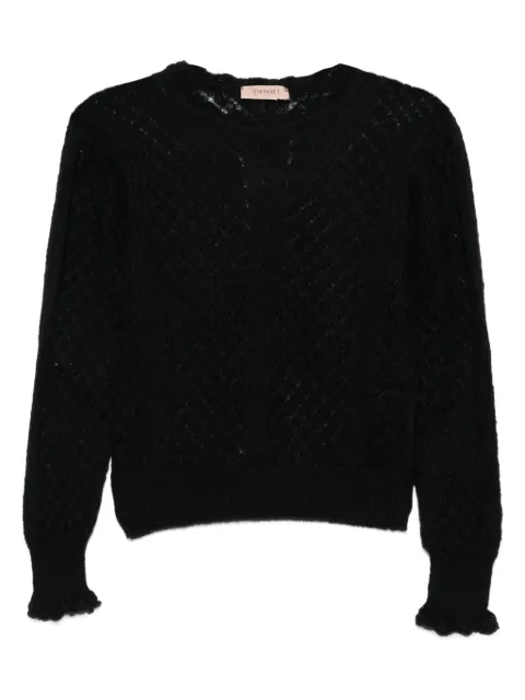 TWINSET — ruffled-cuff knit sweater