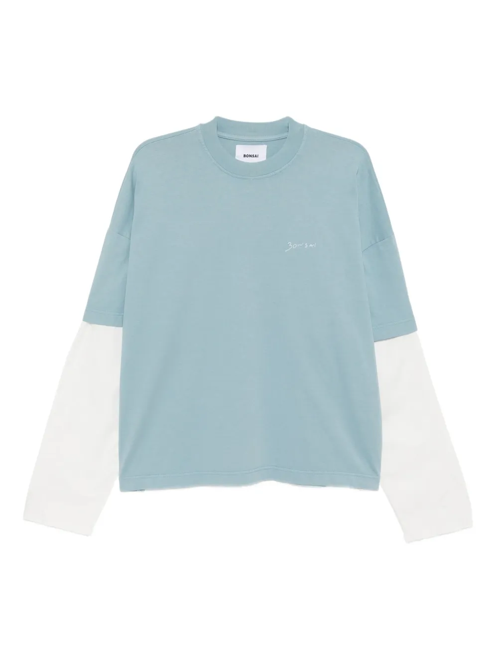 Bonsai logo-embroidered T-shirt | Blue | Image 1