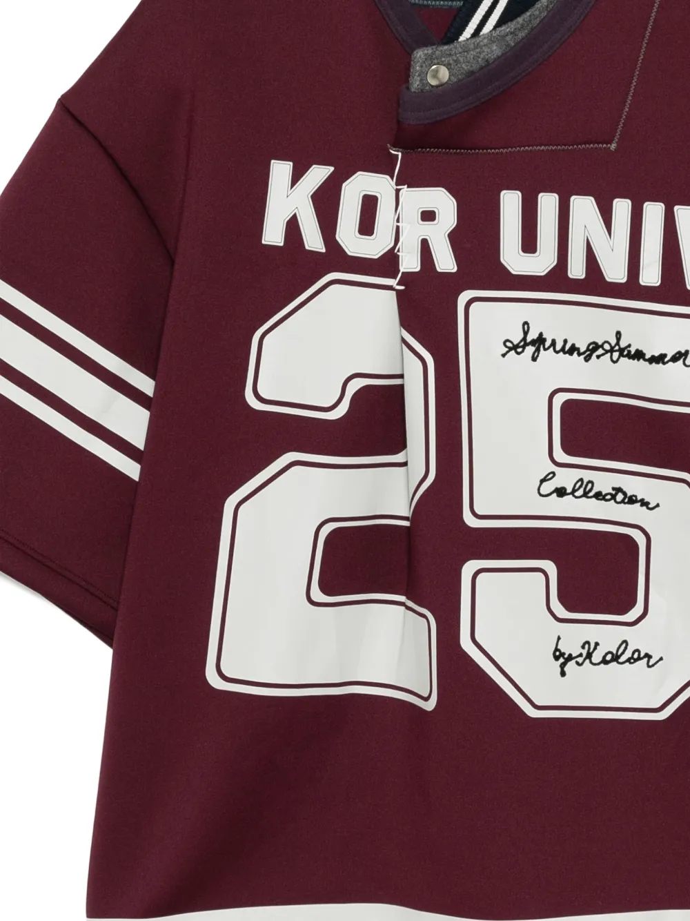 Kolor T-shirt met grafische print Rood