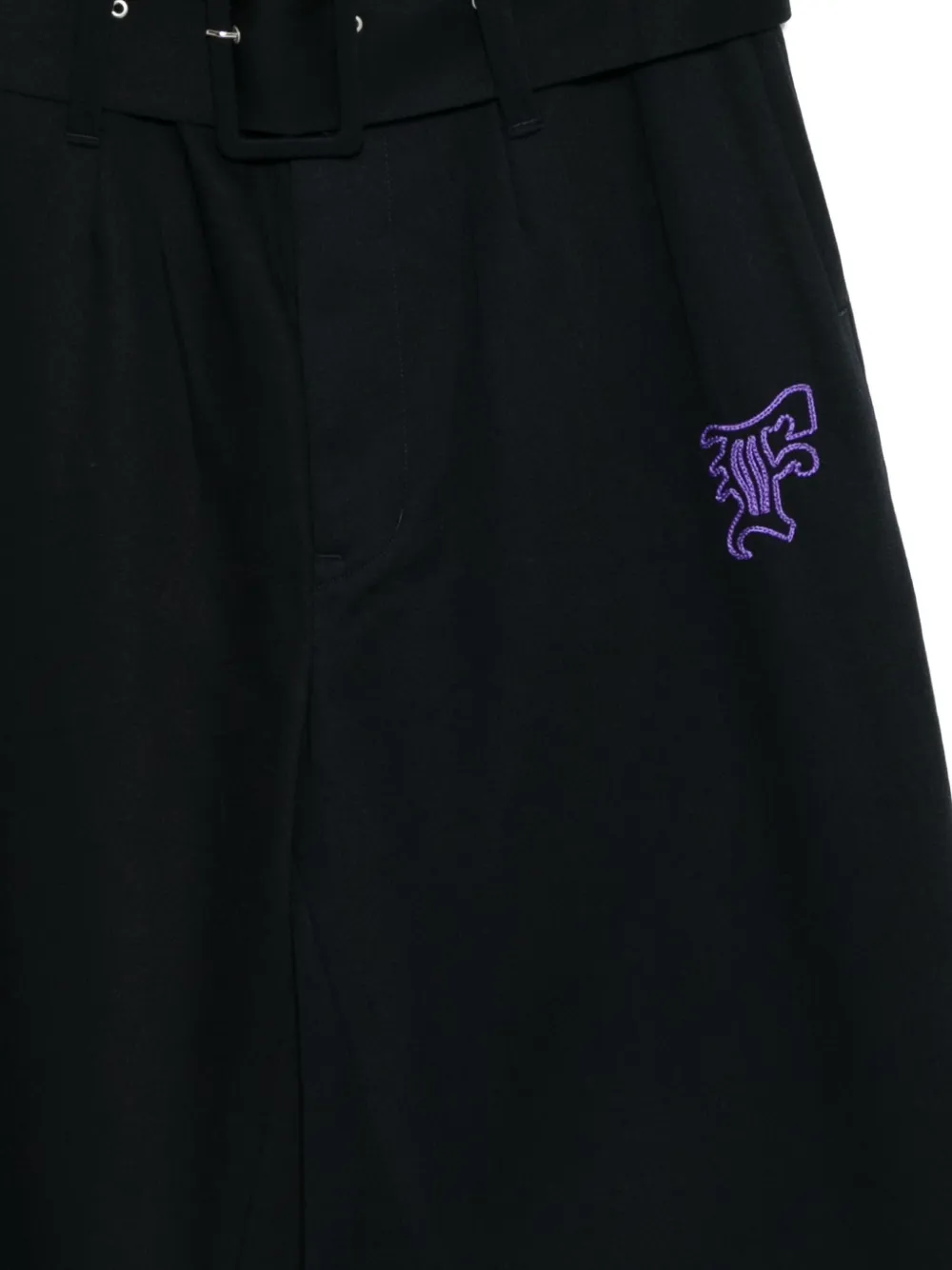 Facetasm Hose Mit Logo-stickerei In Black