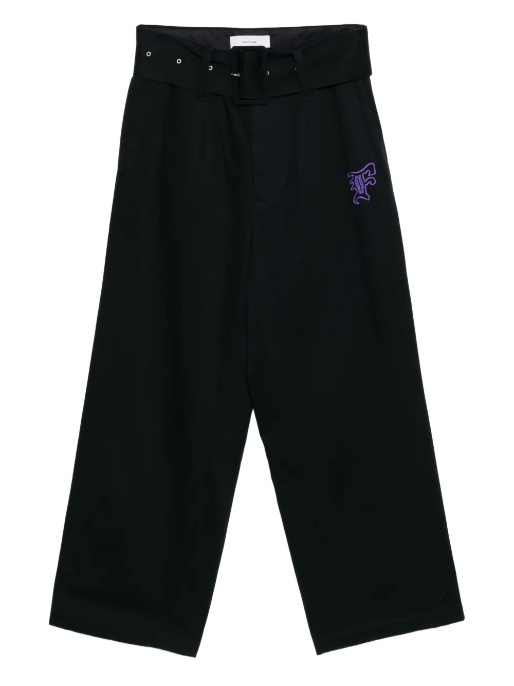 Facetasm logo-embroidered trousers | Blue | Image 1