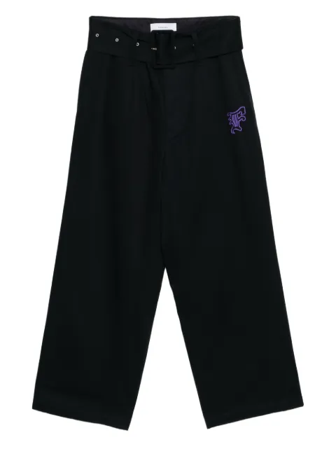 Facetasm logo-embroidered trousers
