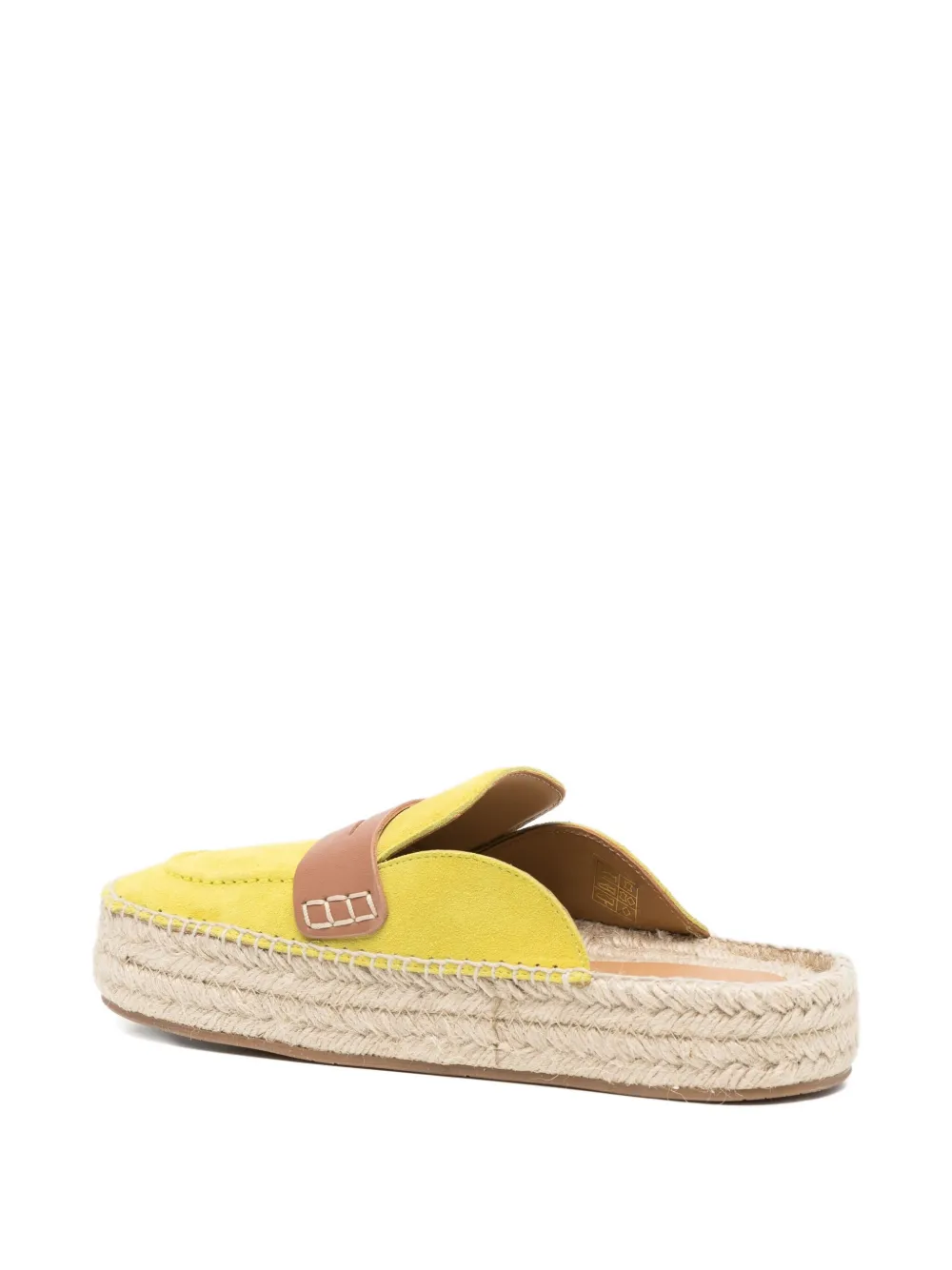 Jw Anderson Flache Espadrilles Aus Wildleder In Yellow