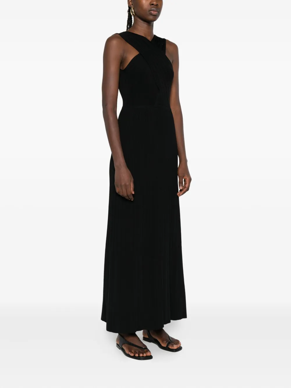 TWINSET Jurk met V-hals Zwart
