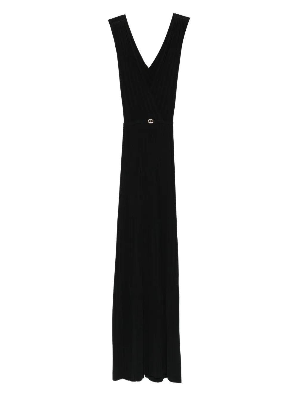 TWINSET Jurk met V-hals Zwart