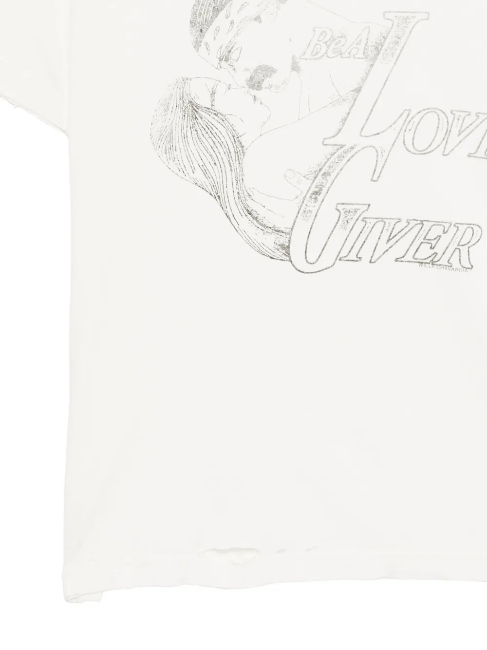 Willy Chavarria Lover Giver T-shirt In White