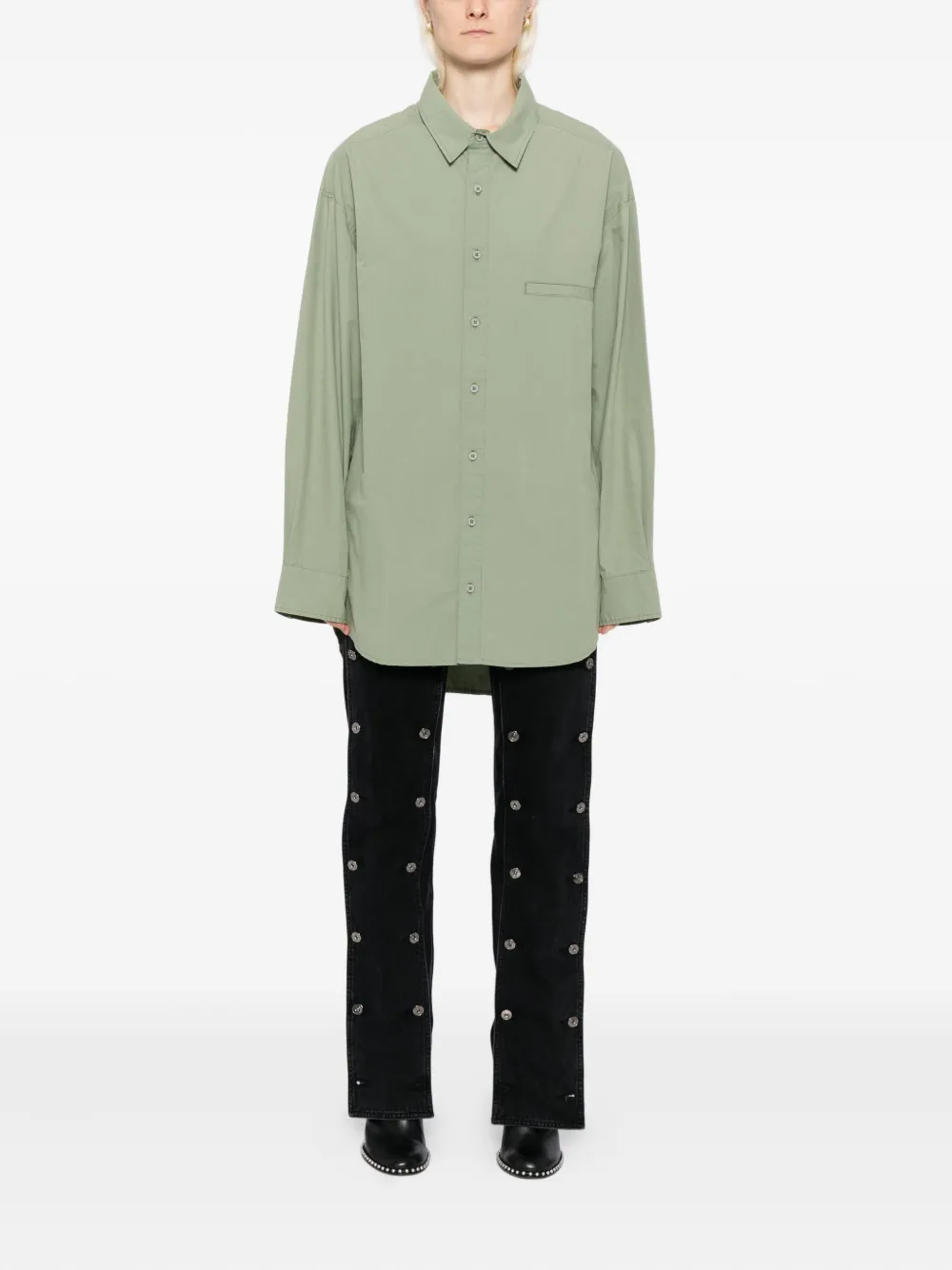 ENTIRE STUDIOS Giant blouse - Groen