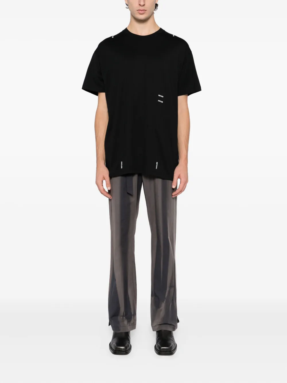 Setchu Origami T-shirt - Zwart