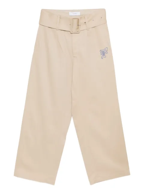 Facetasm logo-embroidered trousers