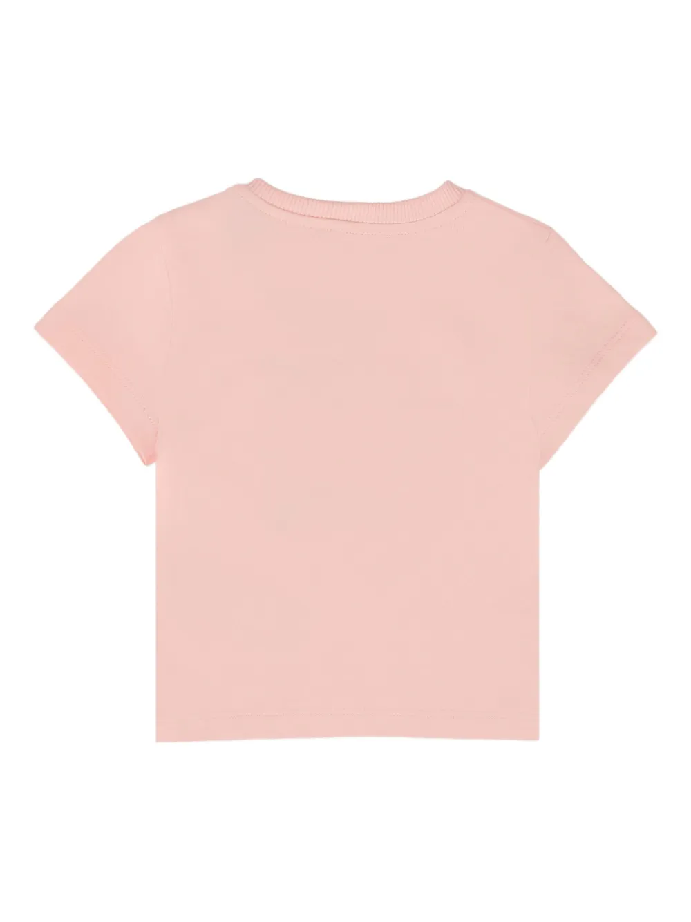 Moschino Kids logo-print T-shirt Roze