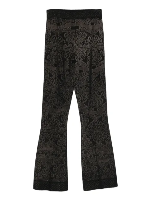 TWINSET pantalones con motivo de damasco