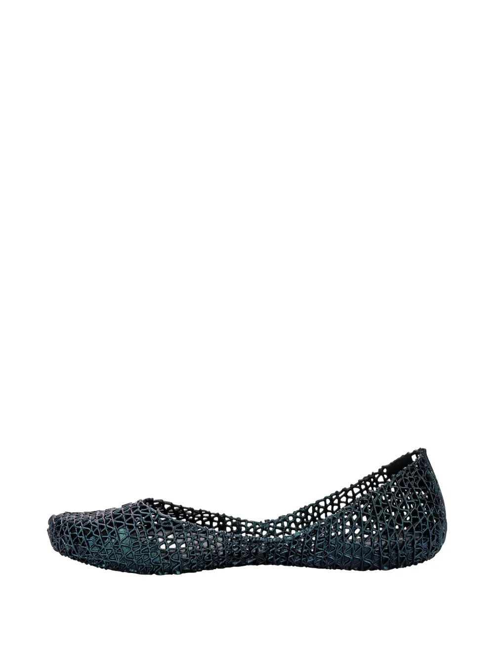 Melissa X Campana Papel Flats In Black