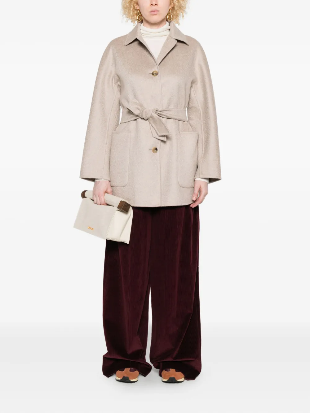 Max Mara belted buttoned jacket | Single Breasted Coats | Image 2