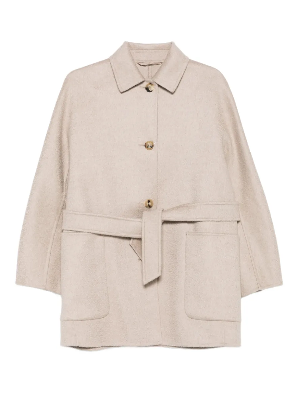 Max Mara belted buttoned jacket | Neutrals | Image 1