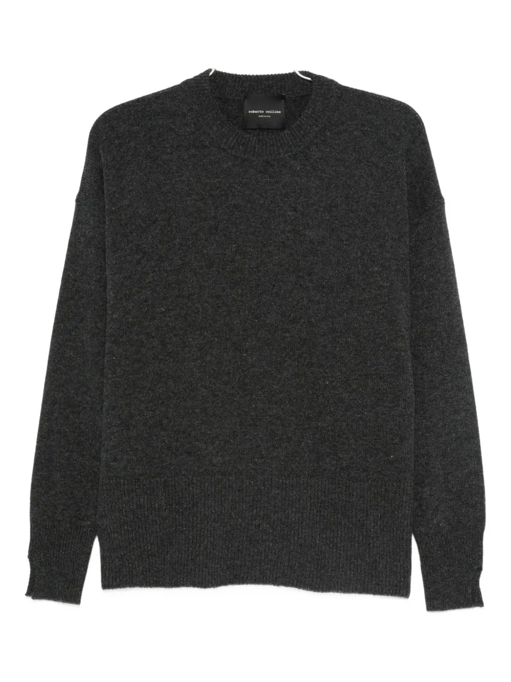 Roberto Collina Round-neck Sweater In Gray