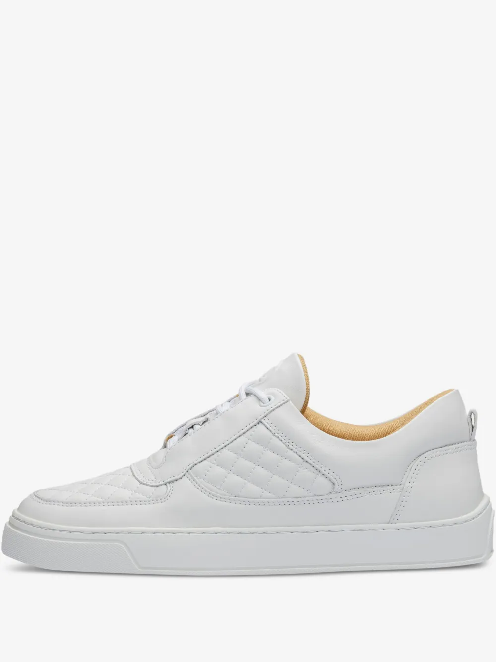 Leandro Lopes Faísca quilted-pattern sneakers | White | Image 1