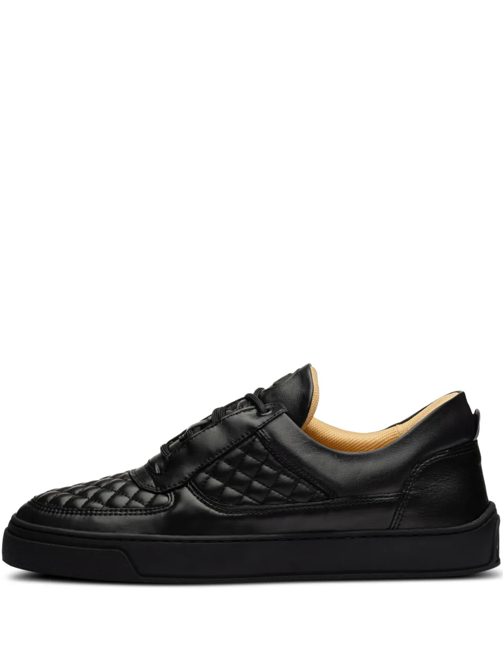 Leandro Lopes Faisca quilted-pattern sneakers Black