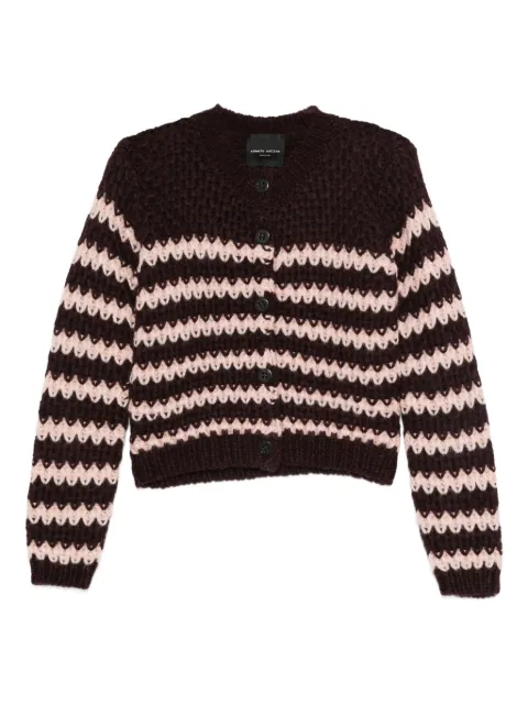 Roberto Collina striped button-up cardigan