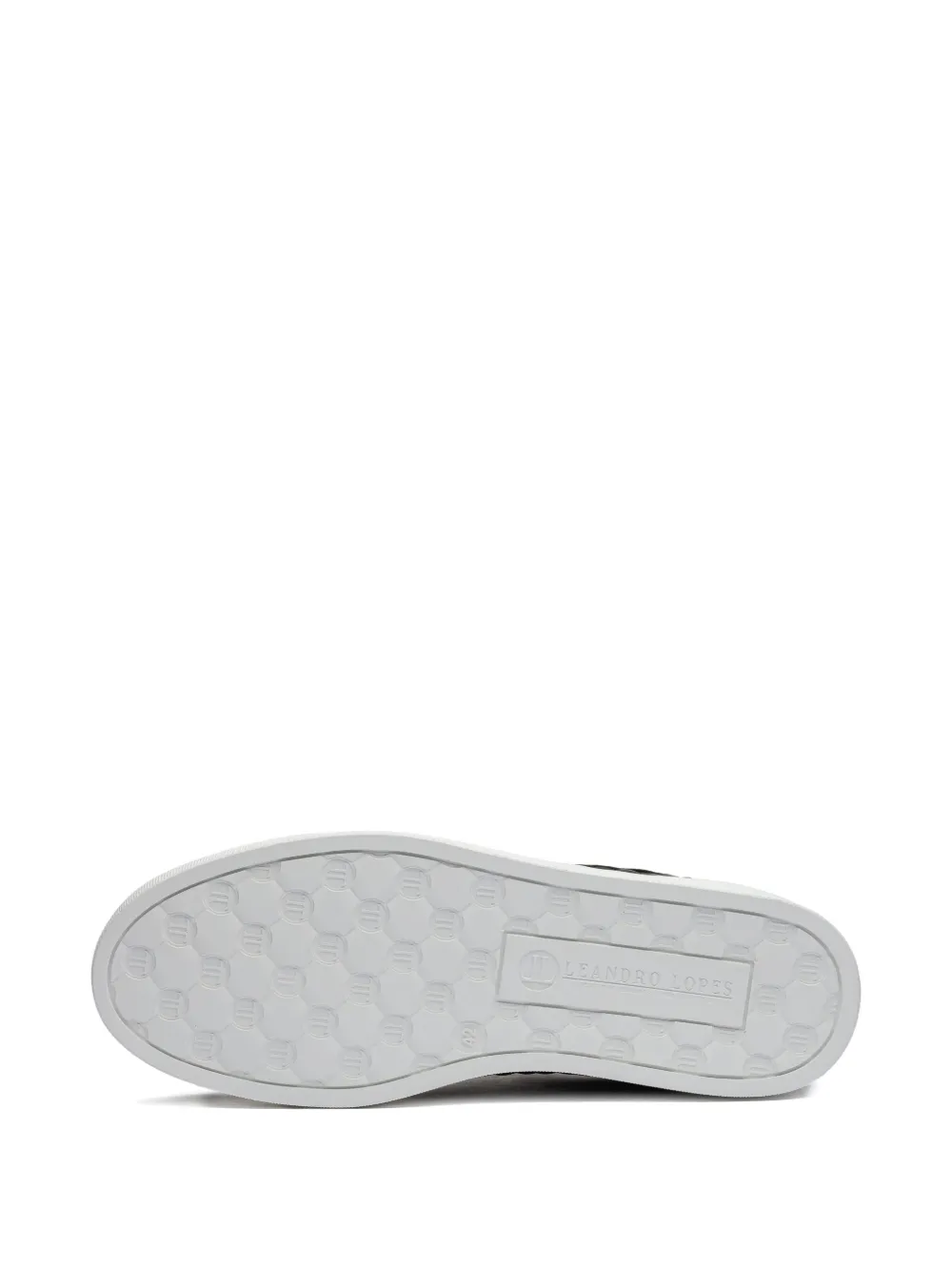 Leandro Lopes Ezio Quilted-pattern Leather Sneakers In Black