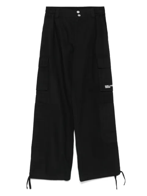 Karl Lagerfeld cargo-pocket straigh-leg trousers