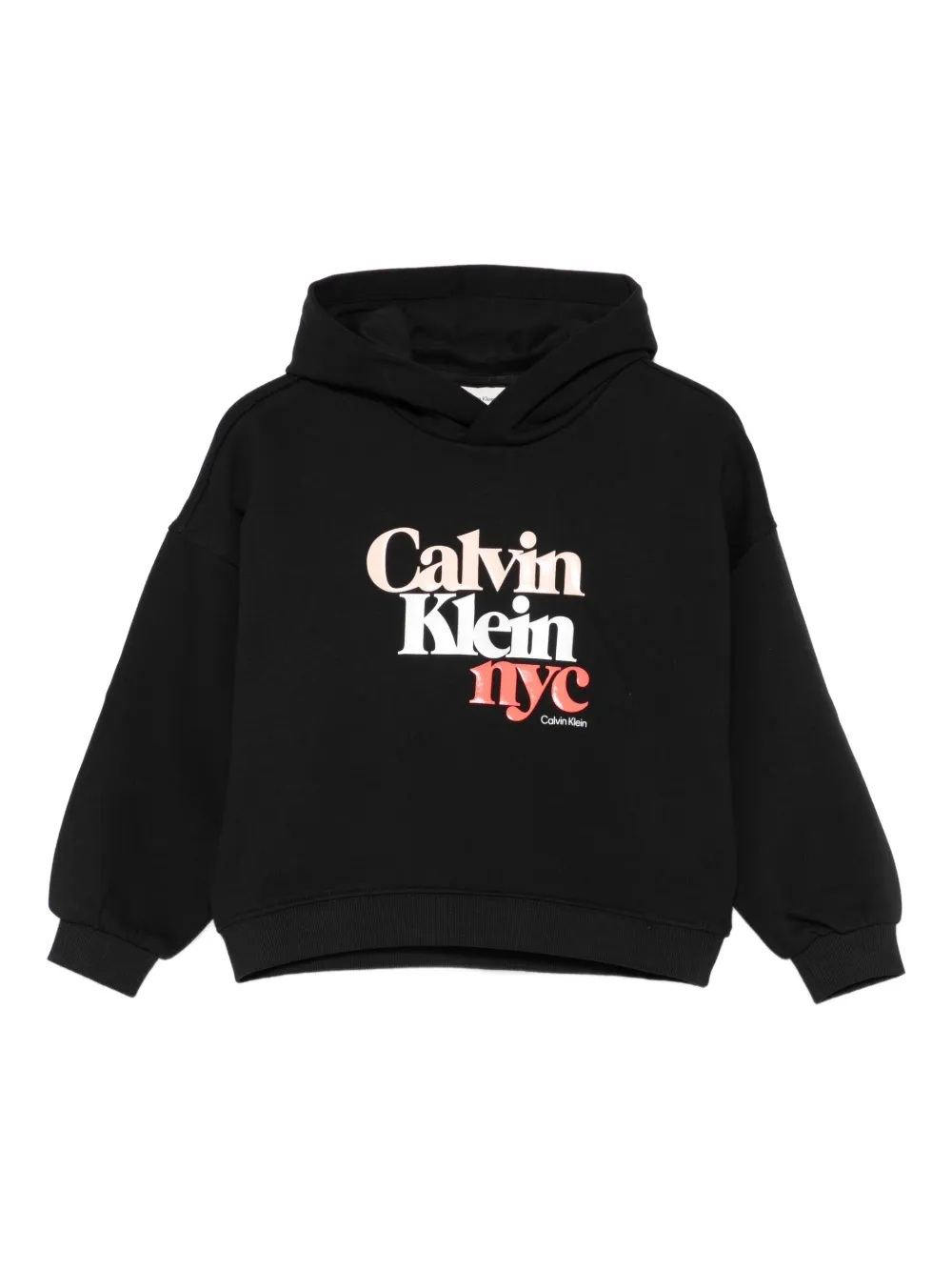 Calvin Klein Kids logo-print hoodie Zwart