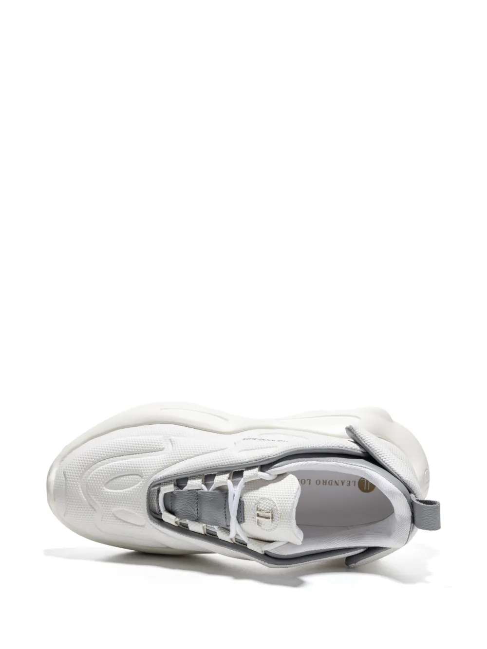 Leandro Lopes Mining logo-detail sneakers Grey