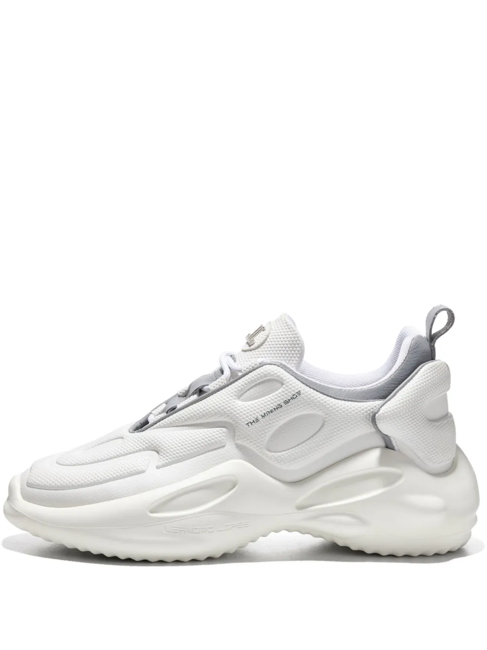 Leandro Lopes Mining logo-detail sneakers Grey