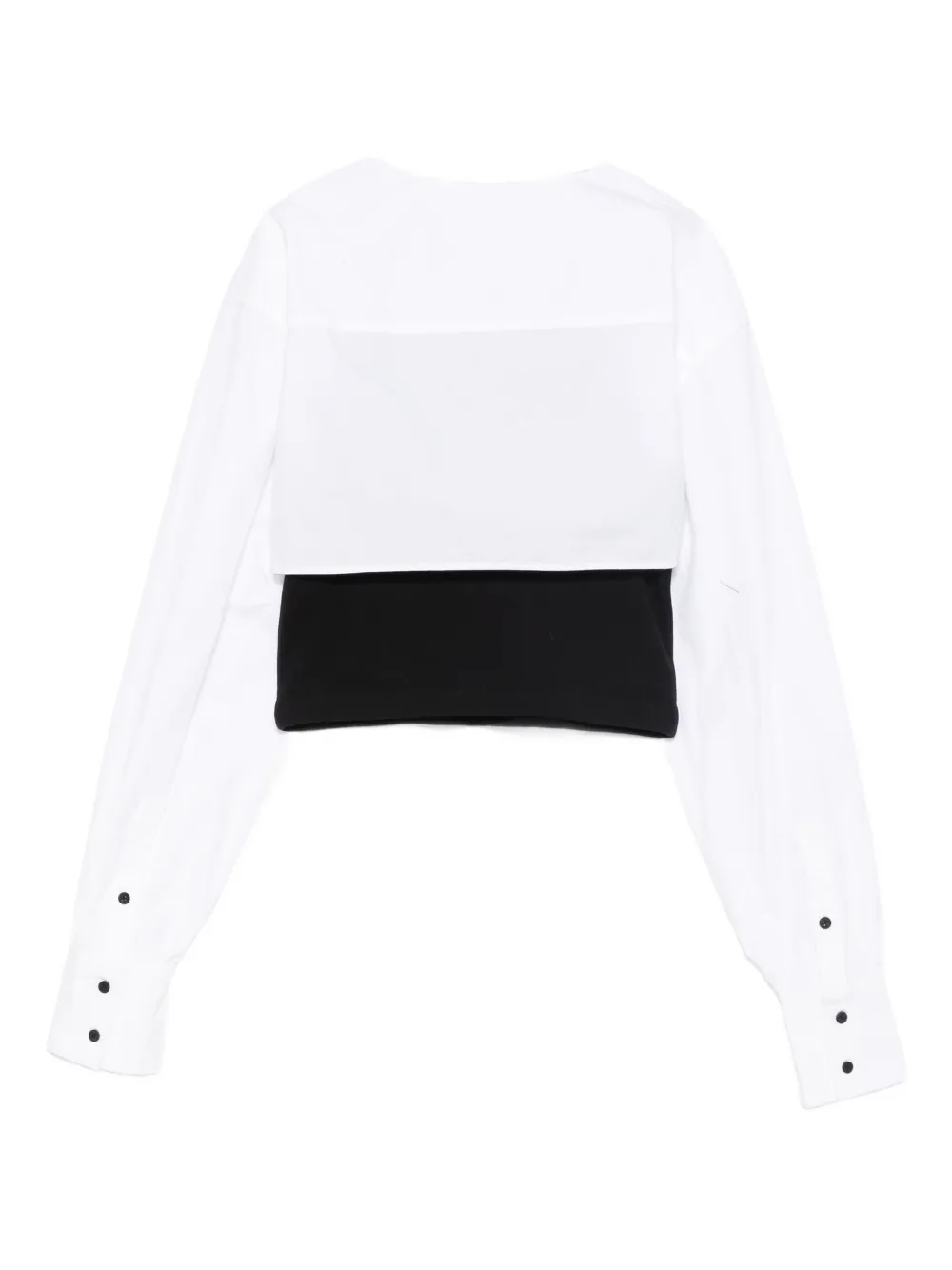 Karl Lagerfeld Jeans colour-block cotton shirt - Zwart