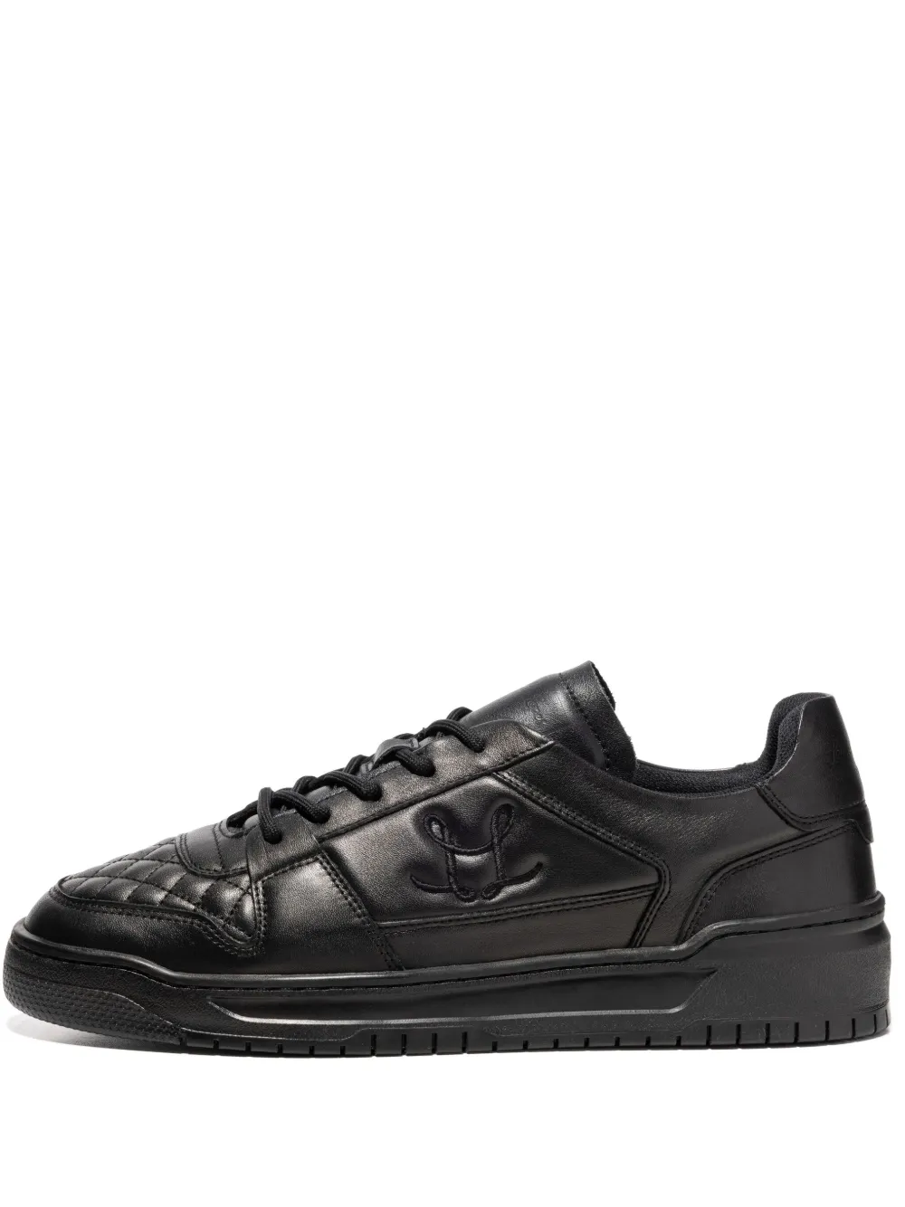 Leandro Lopes Tony embroidered-logo sneakers Black