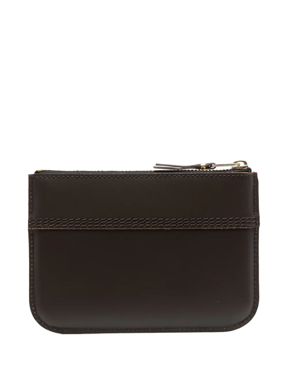 Comme Des Garçons Wallet zip-fastening leather wallet Bruin
