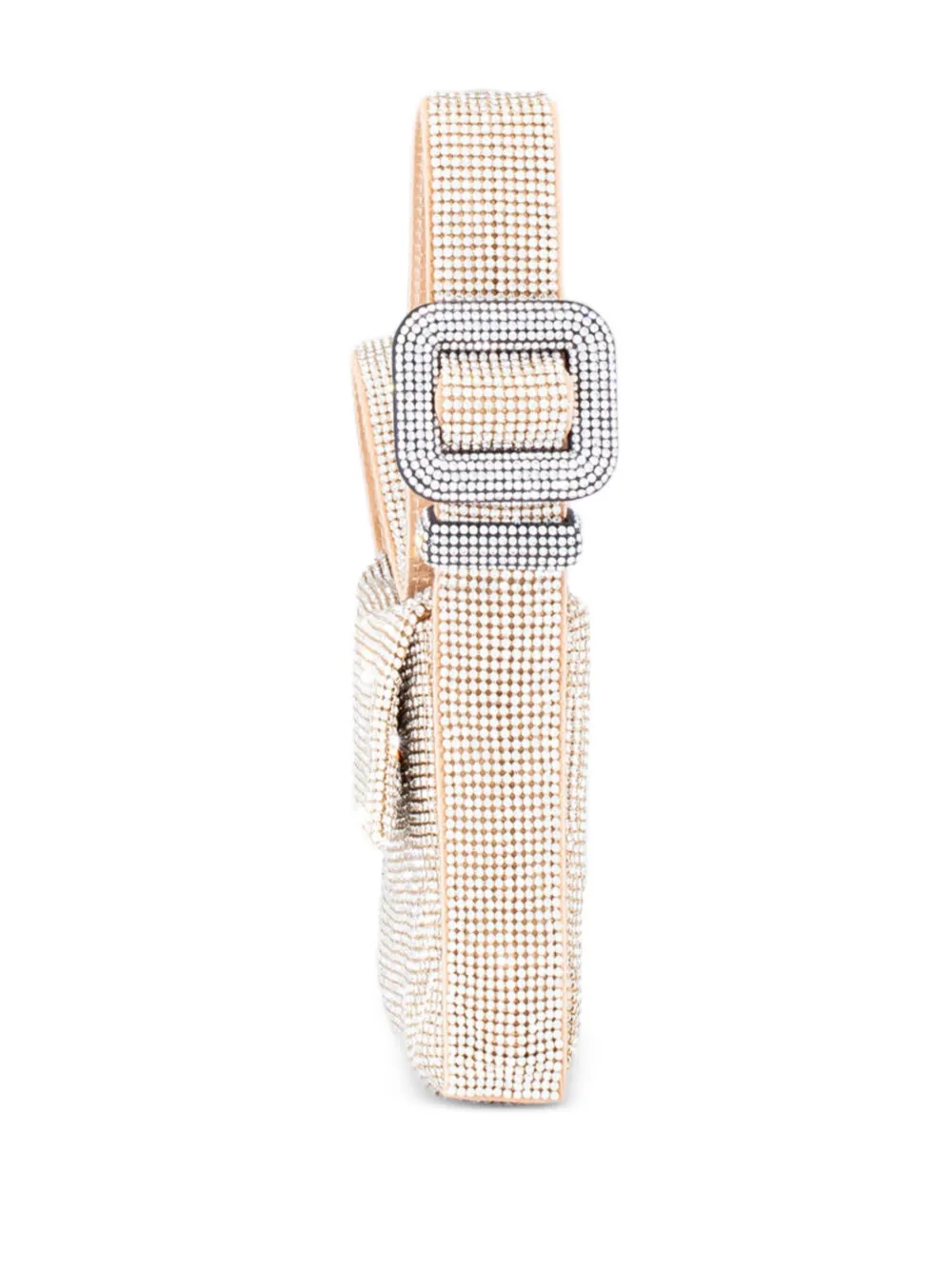 Benedetta Bruzziches Schoudertas verfraaid met kristallen en gesp Goud