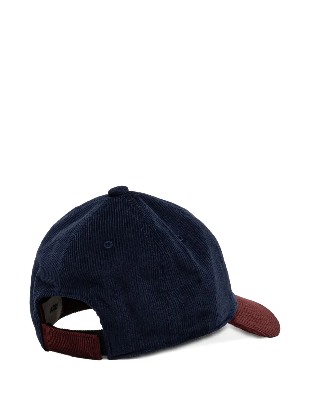 Autry Ribfluwelen tweekleurige honkbalpet Blauw