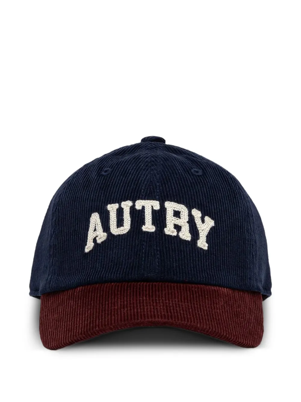 Autry corduroy two-tone baseball cap Blauw