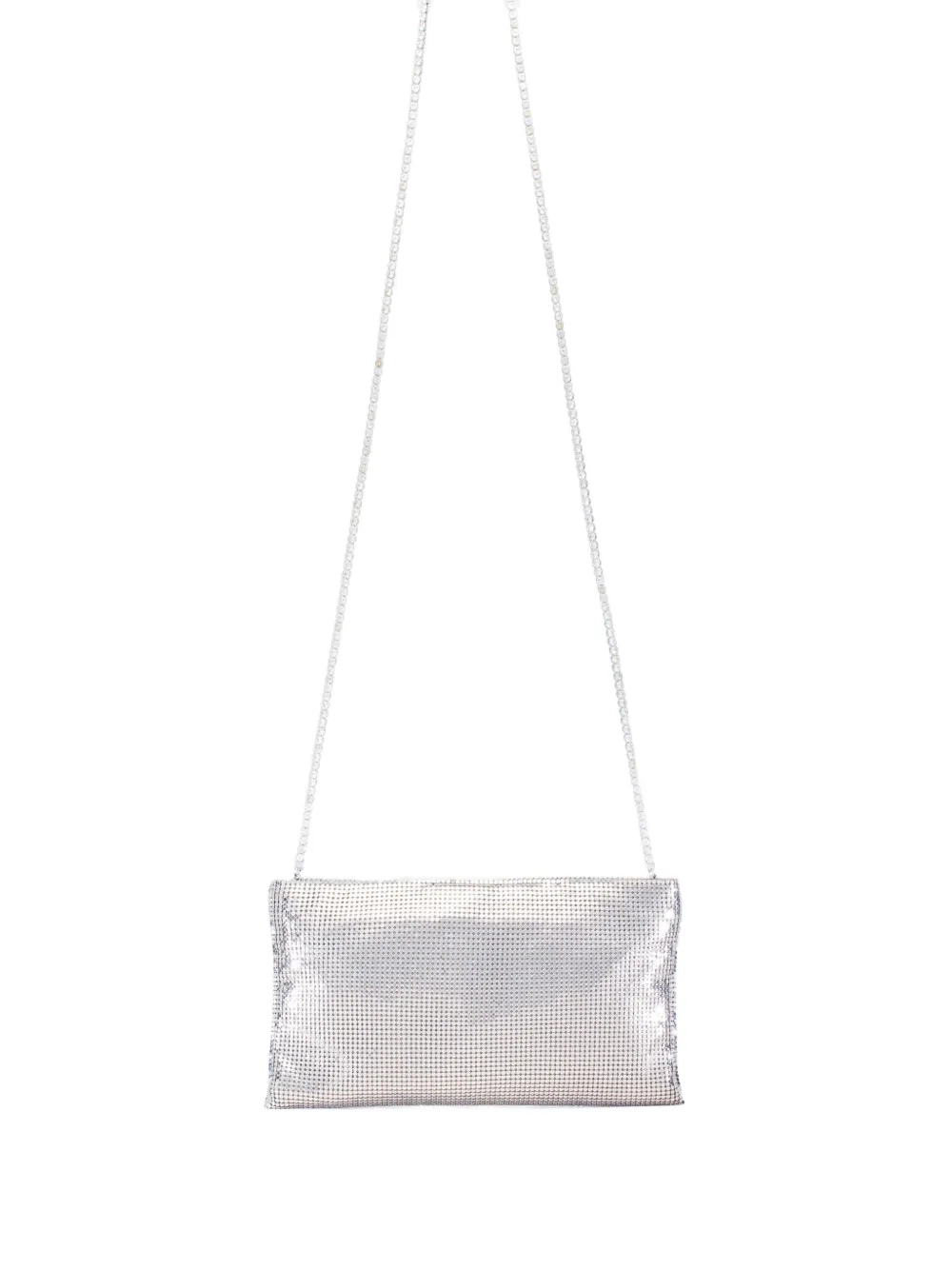 Benedetta Bruzziches metallic chain clutch bag | Silver | Image 1