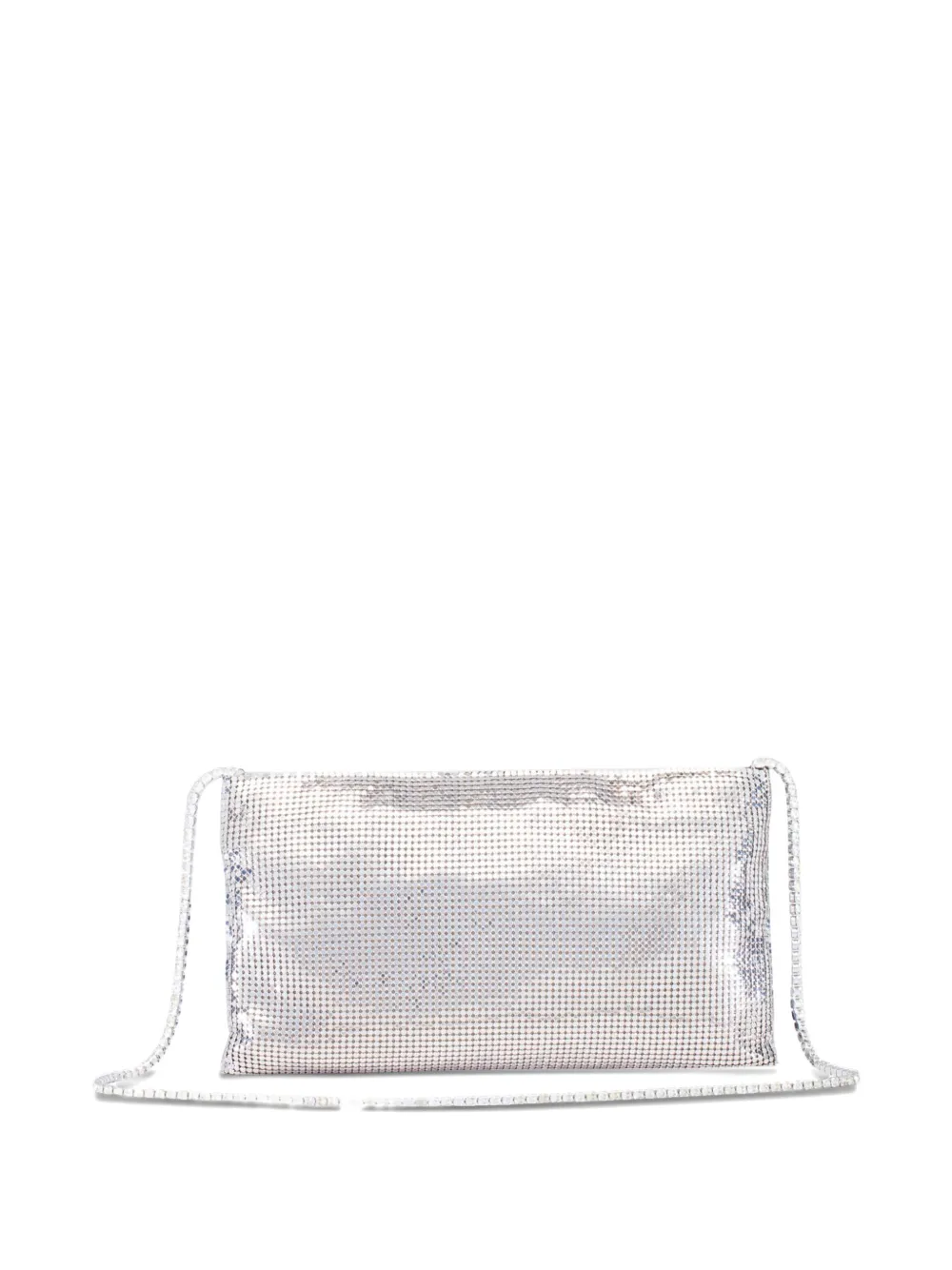 Benedetta Bruzziches metallic chain clutch bag - Zilver