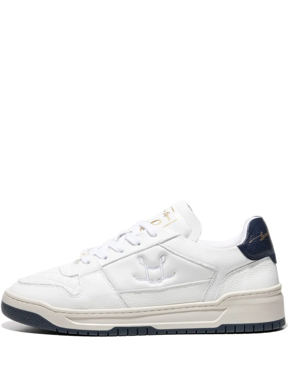 Leandro Lopes Tony embroidered-logo sneakers White