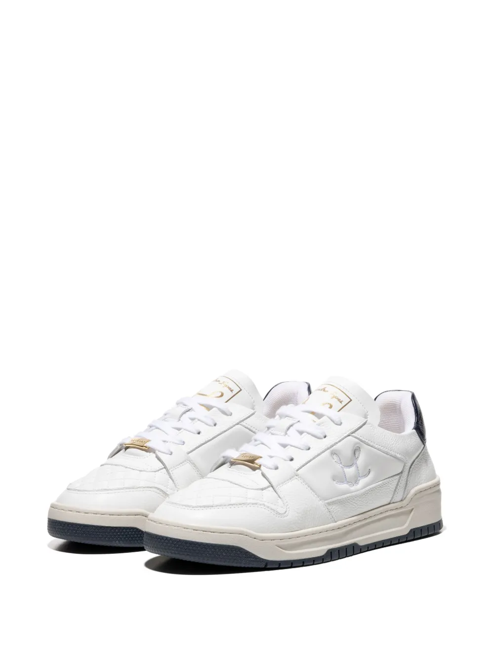 Leandro Lopes Tony embroidered-logo sneakers White