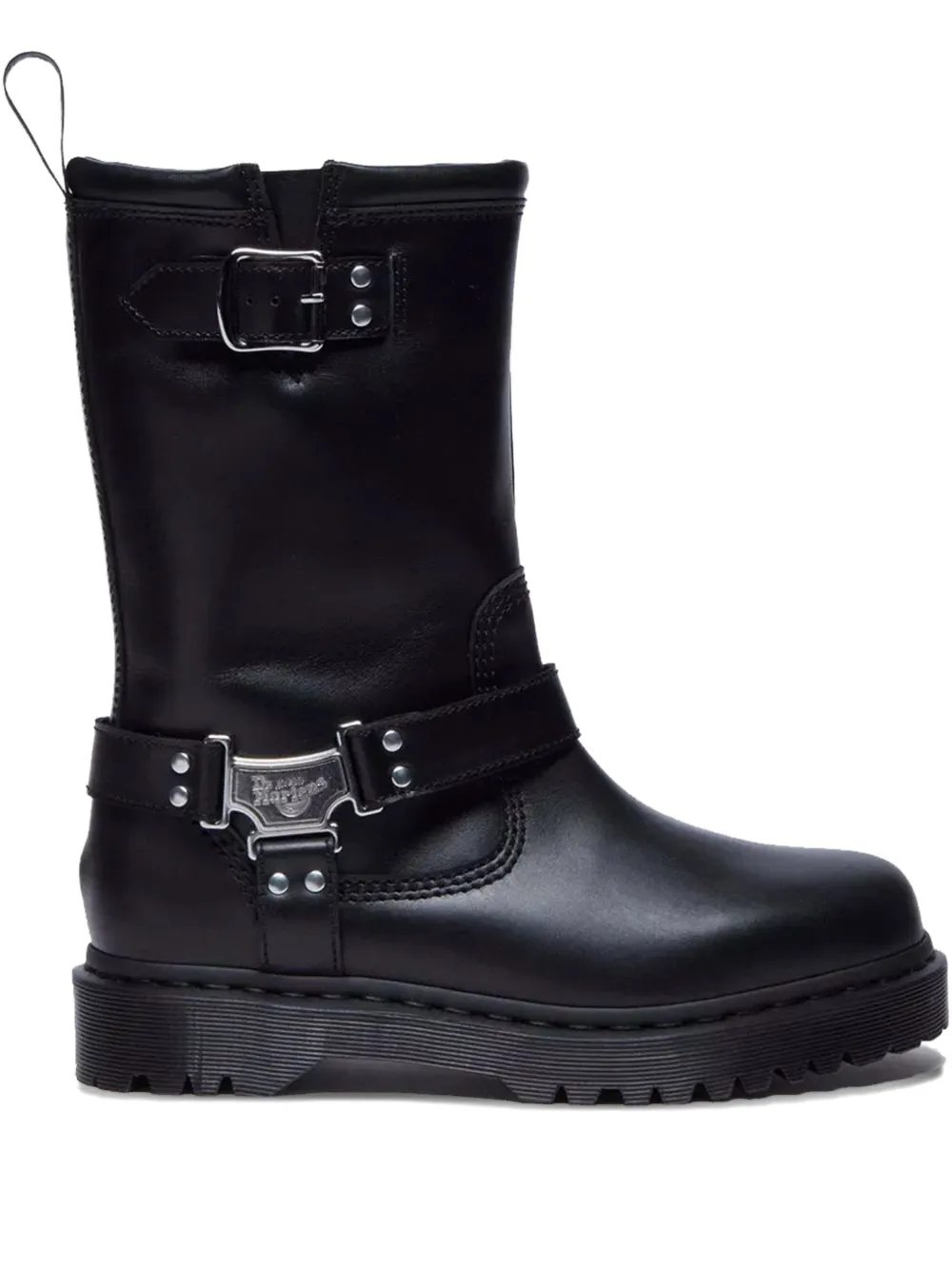 Dr. Martens Anistone Hi buckle-strap platform boots Black