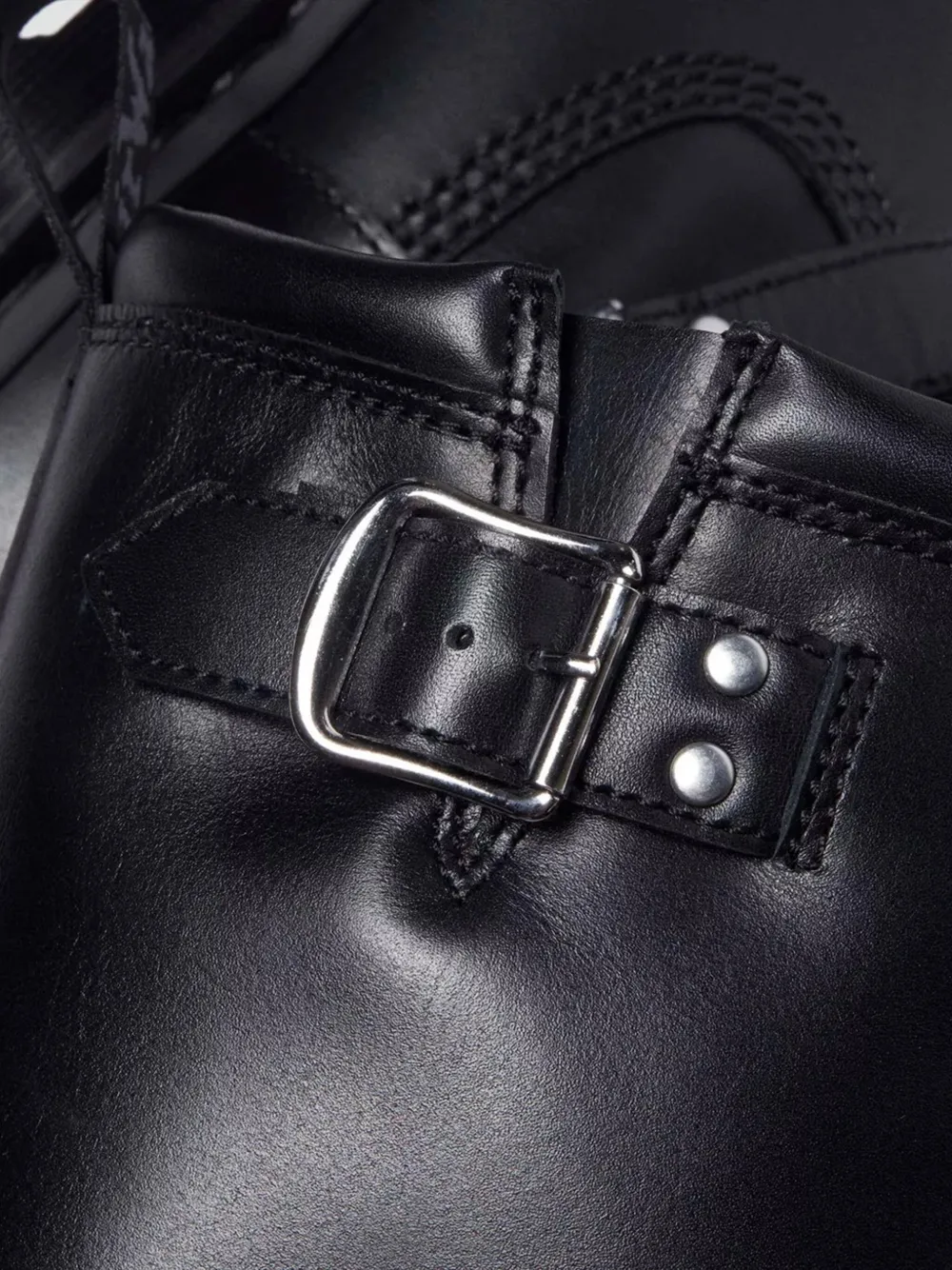 Dr. Martens' Anistone Hi Buckle-strap Platform Boots In Black