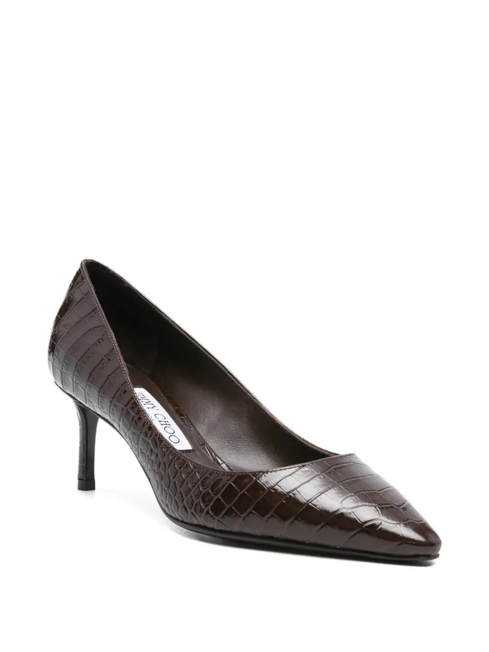 Jimmy Choo crocodile-embossed pointed-toe pumps | Heeled Pumps | Image 2