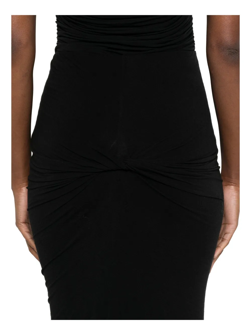 Amen Elasticated-waistband Skirt In Black