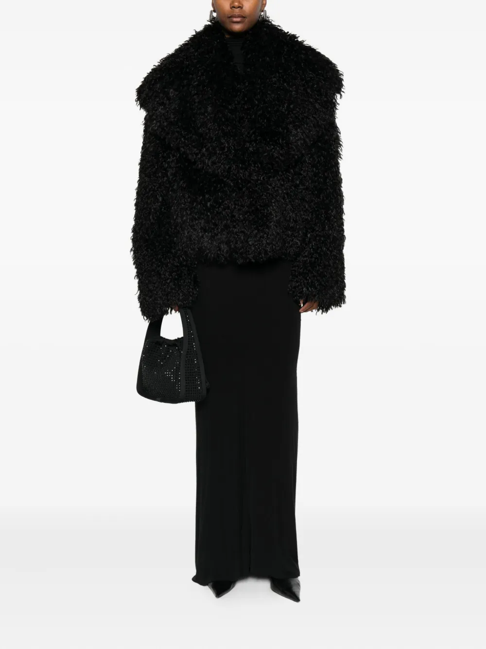 Amen textured shaggy jacket | Giacche crop | Image 2