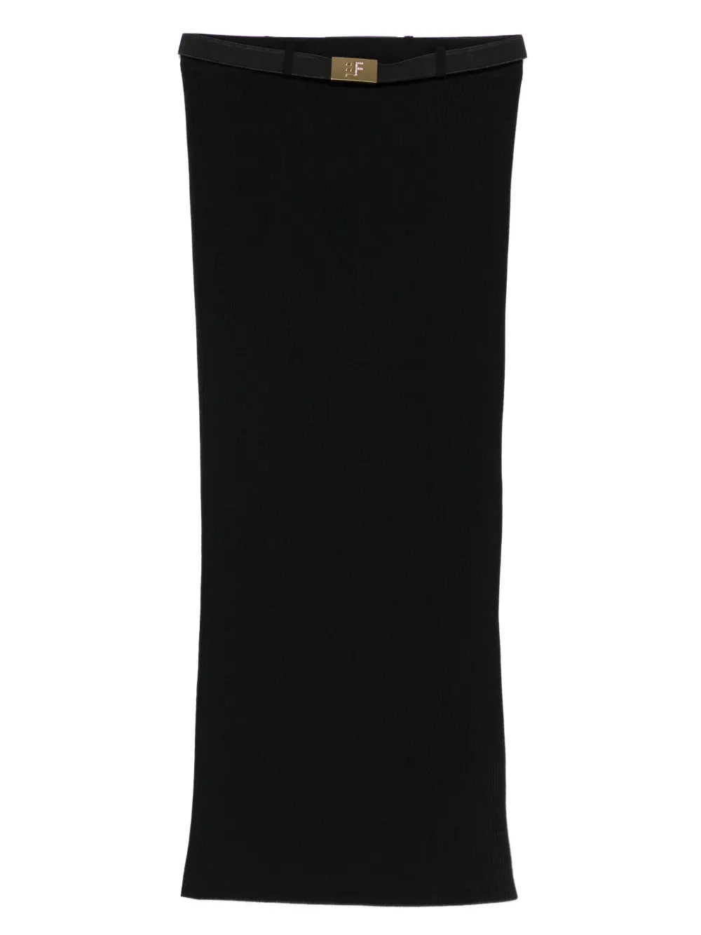 Elisabetta Franchi ribbed waistband midi skirt | Image 1