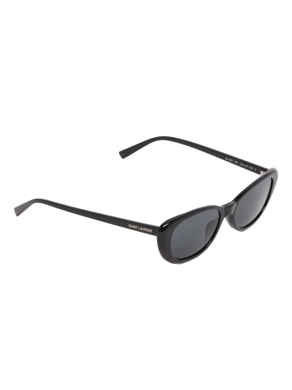 Saint Laurent Eyewear Zonnebril met ovalen montuur - Zwart