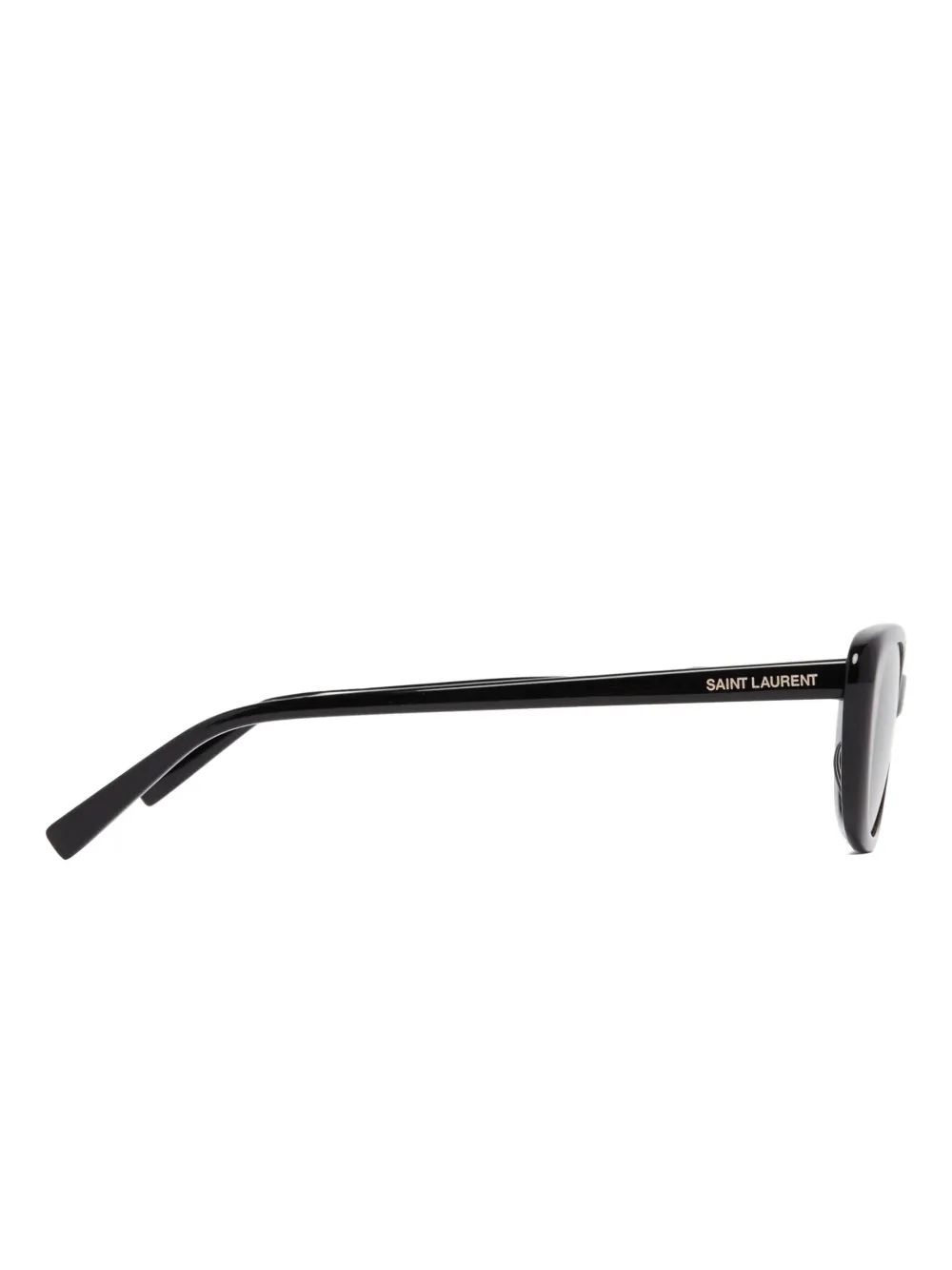 Saint Laurent Eyewear Zonnebril met ovalen montuur Zwart