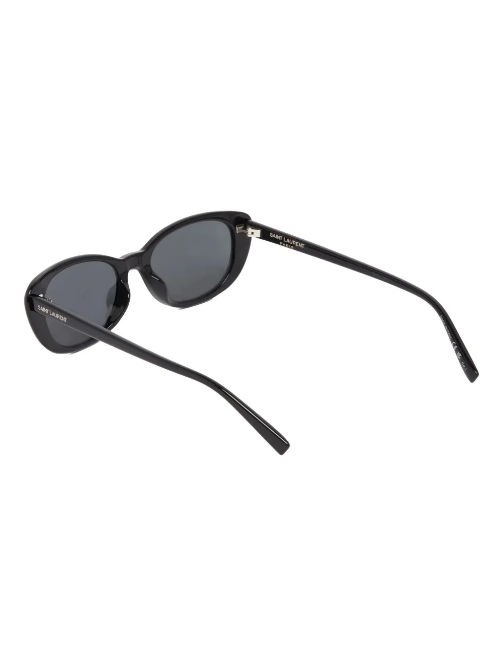 Saint Laurent Eyewear Zonnebril met ovalen montuur Zwart
