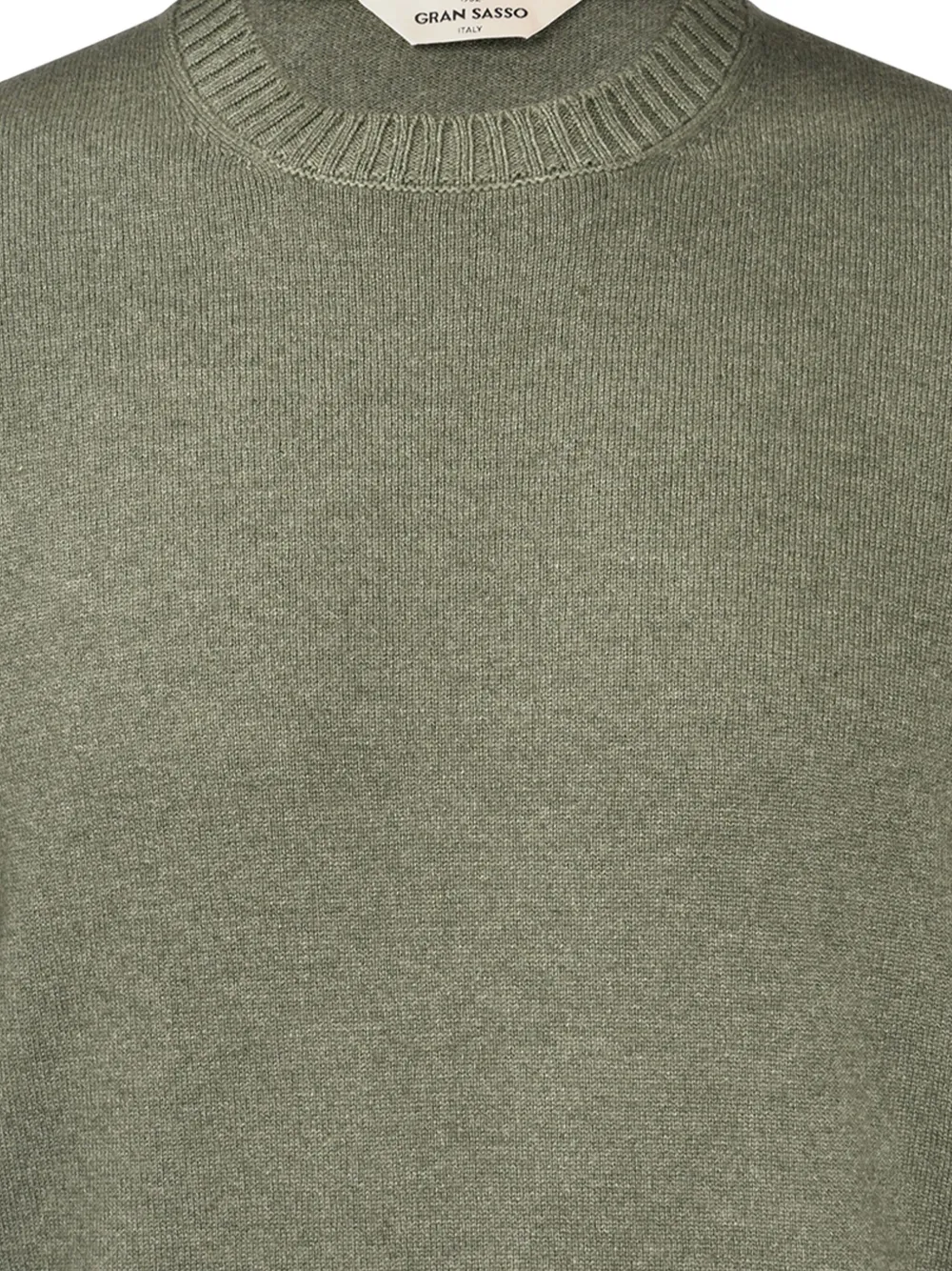 Gran Sasso Crew-neck Wool Sweater In Green