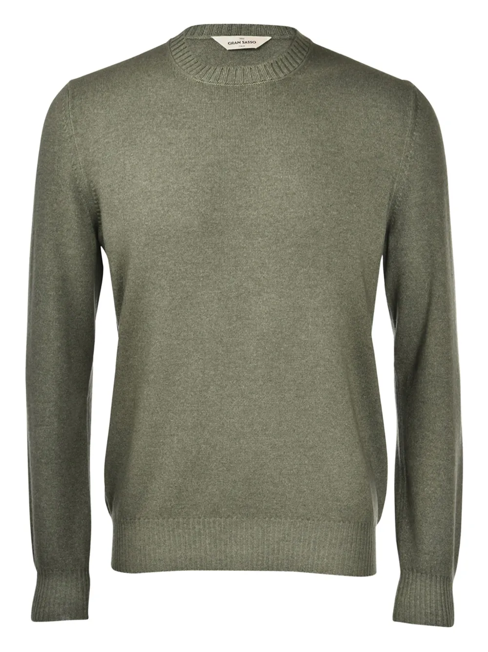 Gran Sasso Crew-neck Wool Sweater In Green
